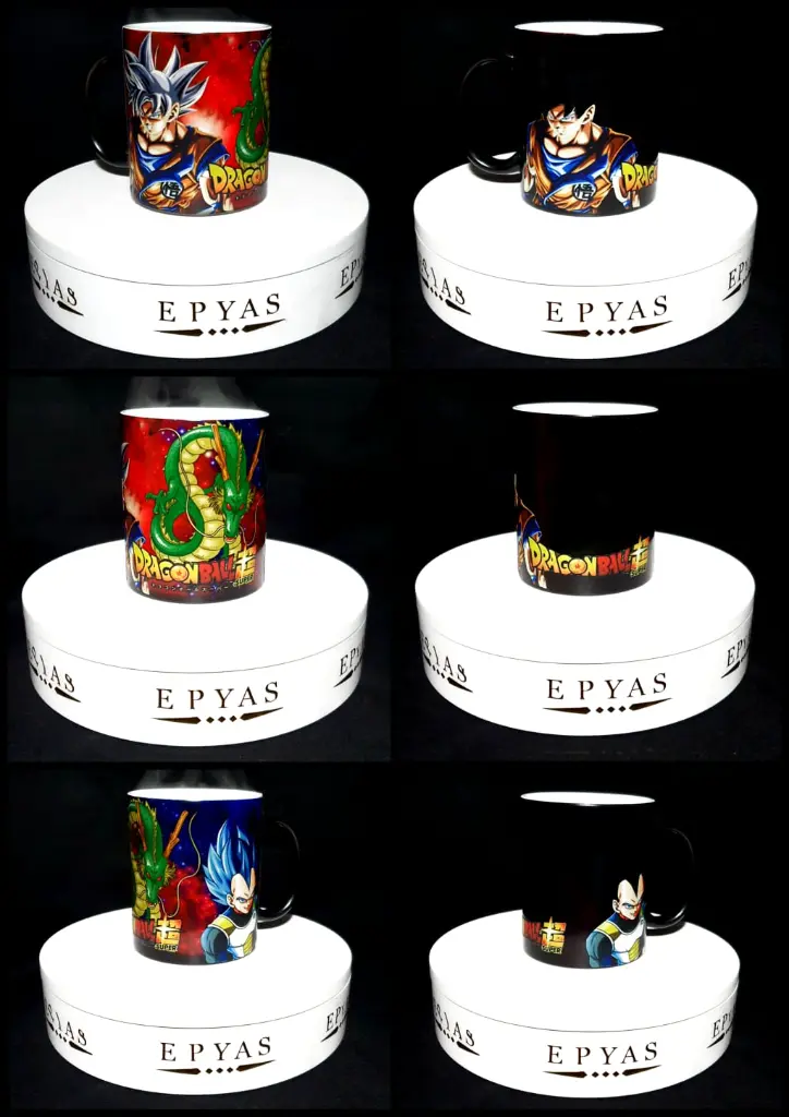 Taza Mágica - Shenlong ,Vegueta Súper Blue y Goku Ultrainstinto