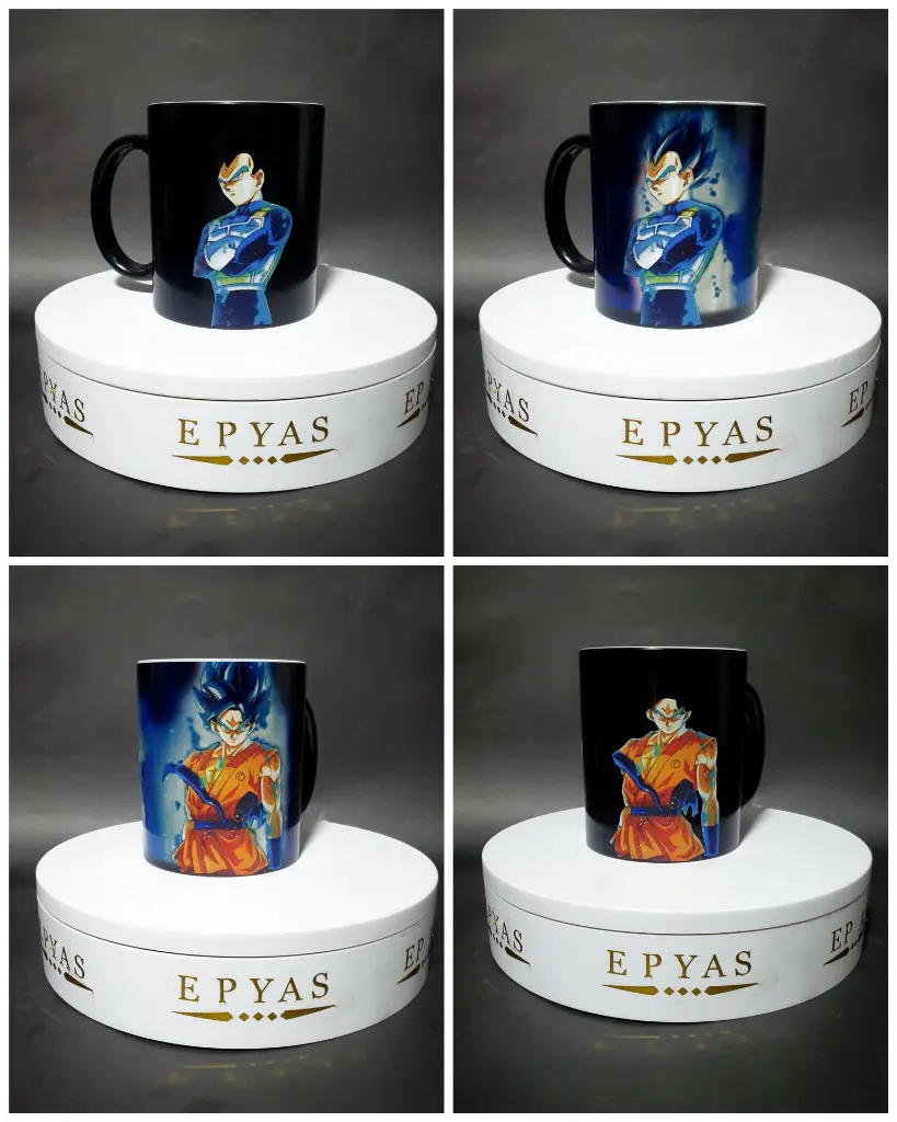 Taza Mágica - Vegueta y Goku Súper Sayayin Blue